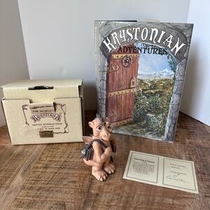 Vintage! Learning is Gweat #3910  Fantasy Figurine Crystal World of Krystonia